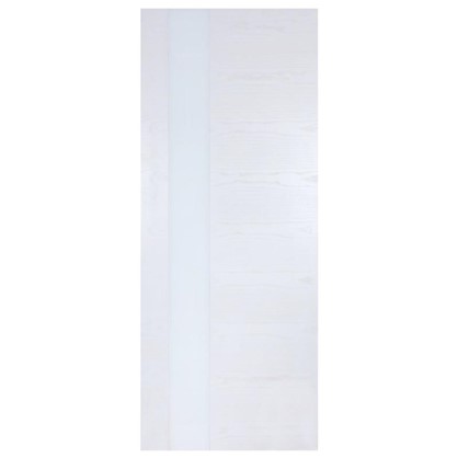 Полотно дверное остеклённое шпонированное Модерн 200х60 см цвет белый ясень