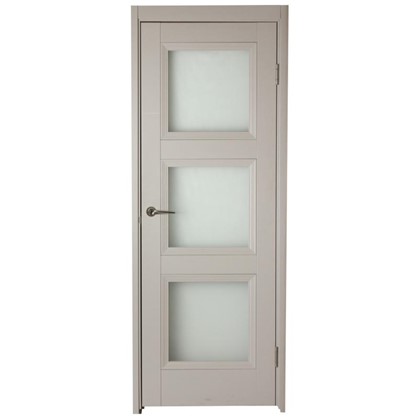 Полотно дверное остеклённое Трилло 200х60 см цвет ясень