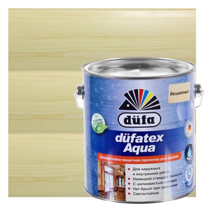Пропитка для дерева водная прозрачная Dufatex aqua 2.5 л