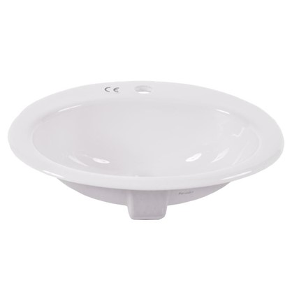 Раковина для ванной круглая Бианка керамика 44 см цвет белый
