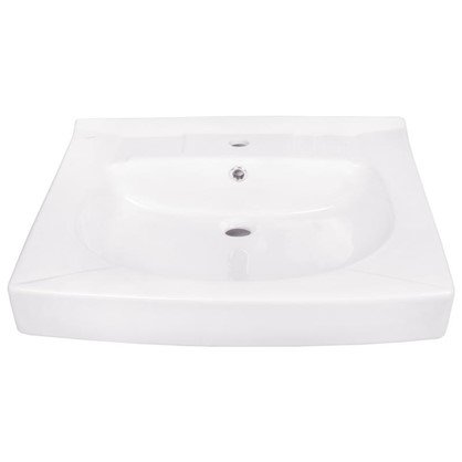 Раковина для ванной Santek Пилот на стиральную машину керамическая 60 см цвет белый