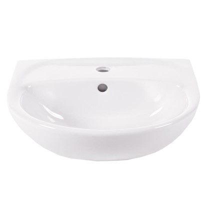 Раковина для ванной Универсал Катунь керамика 50 см цвет белый