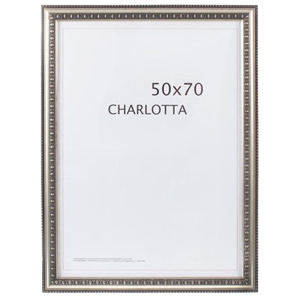 Рамка  Charlotta цвет серебро размер 50х70