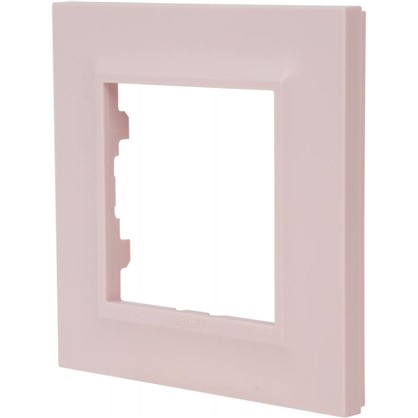 Рамка для розеток и выключателей Legrand Structura 1 пост цвет розовый