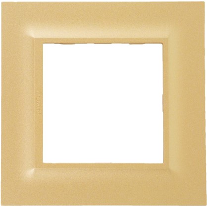 Рамка для розеток и выключателей Legrand Structura 1 пост цвет золото