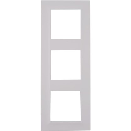 Рамка для розеток и выключателей Legrand Structura 3 поста цвет белый