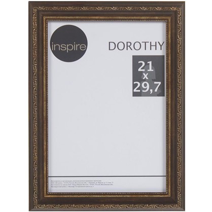 Рамка Inspire Dorothy цвет коричневый размер 21х297