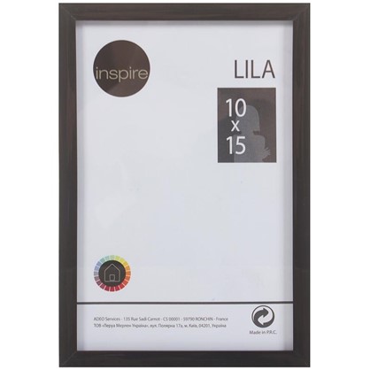 Рамка Inspire Lila 10х15 см цвет черный