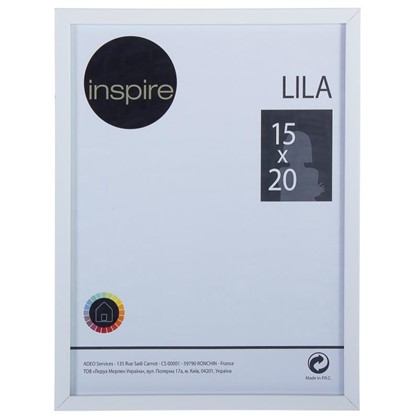 Рамка Inspire Lila 15х20 см цвет белый