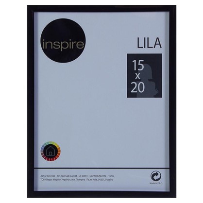 Рамка Inspire Lila 15х20 см цвет черный