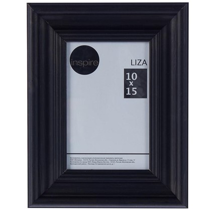 Рамка Inspire Liza 10x15 см цвет черный