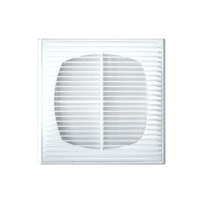 Решетка вентиляционная приточно-вытяжная АБС 2121П 208х208 мм цвет белый