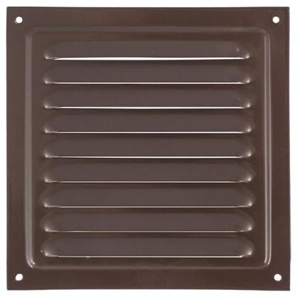 Решетка вентиляционная с сеткой Вентс МВМ 150 с 150х150 мм цвет коричневый