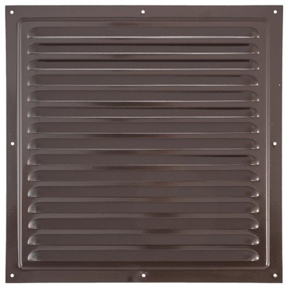 Решетка вентиляционная с сеткой Вентс МВМ 300 с 300х300 мм цвет коричневый