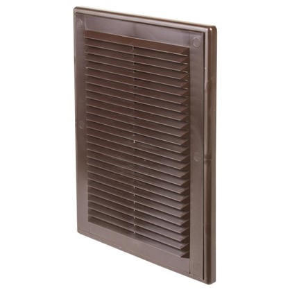 Решетка вентиляционная Вентс МВ 125 с 182x251 мм цвет коричневый