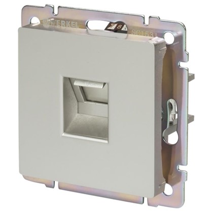 Розетка компьютерная Werkel Ethernet RJ-45 цвет серебро