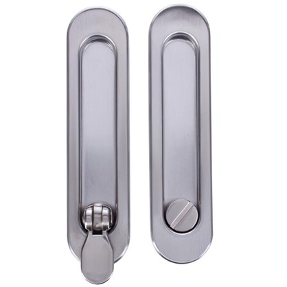 Ручка для раздвижных дверей с механизмом SH011-BK SN-3 цвет матовый никель