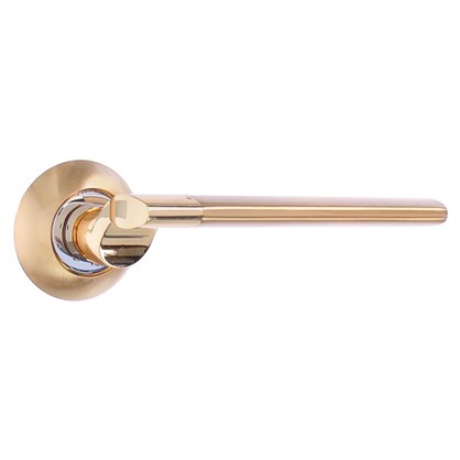Ручка дверная на розетке 119-SG ЦАМ цвет матовое золото
