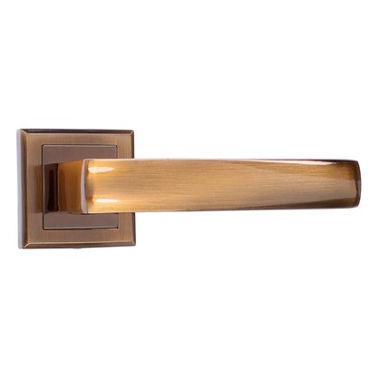 Ручка дверная на розетке Bussare Limpo A-65-30 алюминий цвет кофе