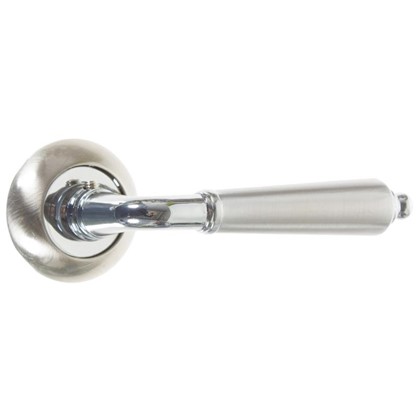 Ручка дверная на розетке LIBRETTO ML/HD SN/CP-3 цвет матовый никель/хром