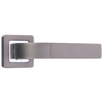 Ручка дверная на розетке ORION QR/HD SN/CP-3 цвет матовый никель/хром