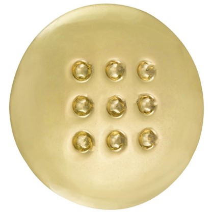 Ручка-кнопка мебельная RC011 цвет глянцевое золото