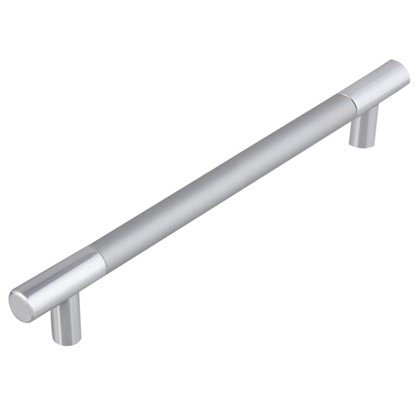 Ручка-рейлинг С15 160 мм алюминий/пластик цвет хром/металлик