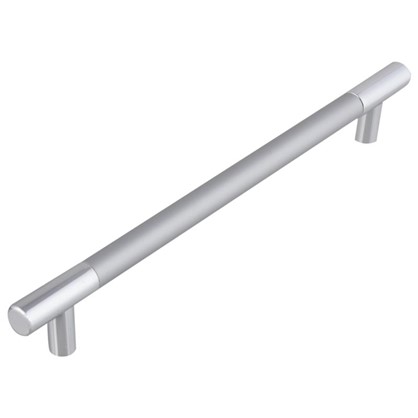 Ручка-рейлинг С15 192 мм алюминий/пластик цвет хром/металлик