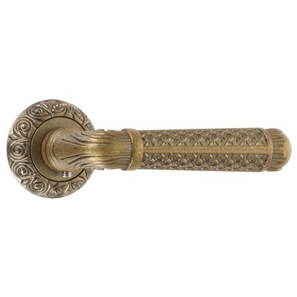 Ручки дверные на розетке EDS-74-20 цвет античное золото