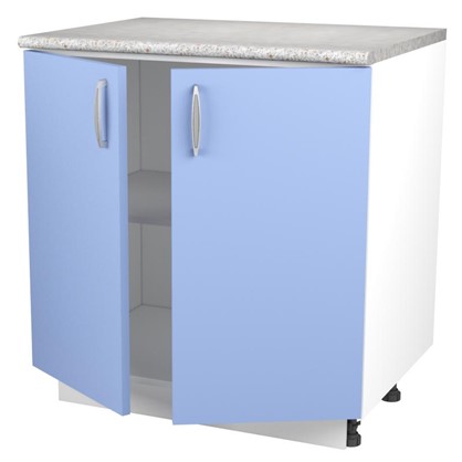 Шкаф напольный Лагуна Сп 85х80 см цвет голубой