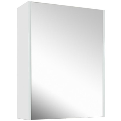 Зеркальный шкаф Экко 60 см цвет белый глянец