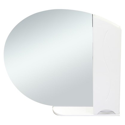 Зеркальный шкаф Глория 90 см цвет белый