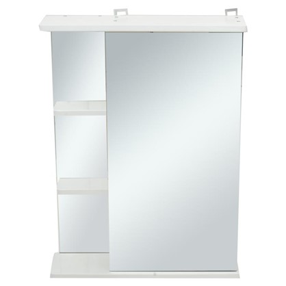 Зеркальный шкаф правый Венеция 55 см цвет белый