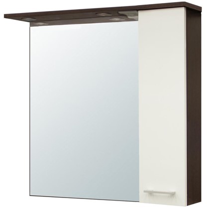 Зеркальный шкаф Равенна 80 см цвет венге