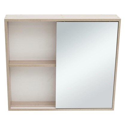 Зеркальный шкаф Римини 80 см цвет белый