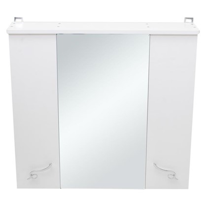 Зеркальный шкаф Венеция 75 см цвет белый