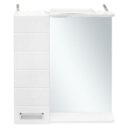 Зеркальный шкаф Венто 50 см цвет белый