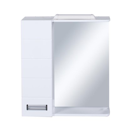 Зеркальный шкаф Венто 60 см цвет белый