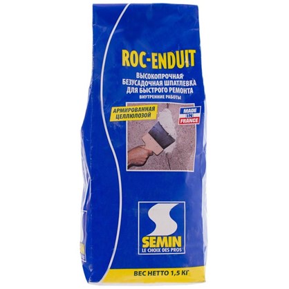 Шпаклевка для заделки и ремонта Semin Roc-Enduit 1.5 кг
