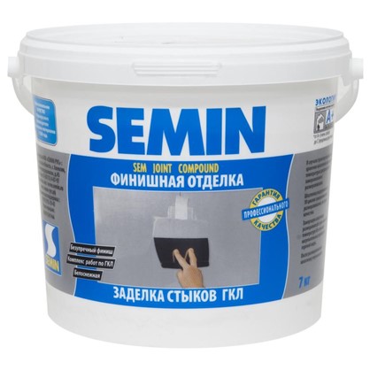Шпаклевка для заделки швов Semin Sem-Joint 7 кг