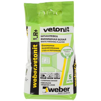 Шпаклевка финишная Weber Vetonit LR Plus 5 кг