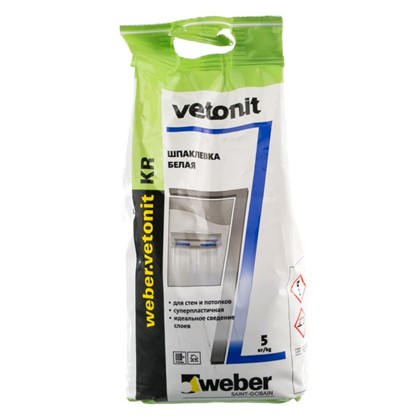 Шпаклевка полимерная финишная Weber Vetonit KR 5 кг