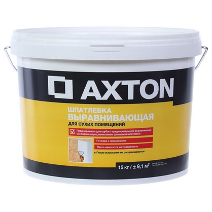 Шпатлевка выравнивающая для сухих помещений Axton 15 кг