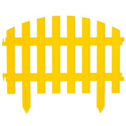 Штакетник Волна 3 м цвет жёлтый