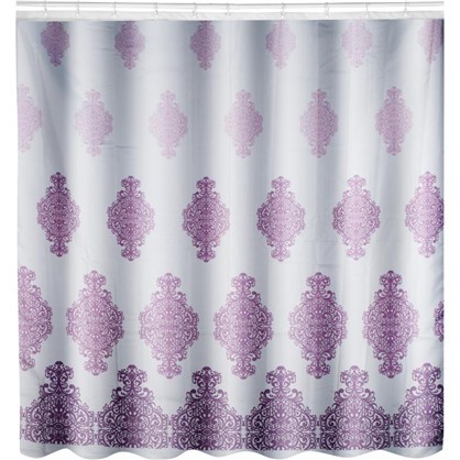 Штора для ванной Антураж 180x180 см цвет фиолетовый