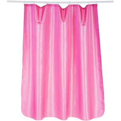 Штора для ванной Бриллиант 180х180 см цвет розовый