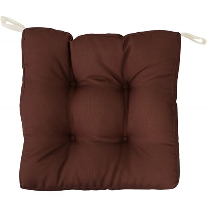 Сидушка для стула 40х35 см цвет коричневый