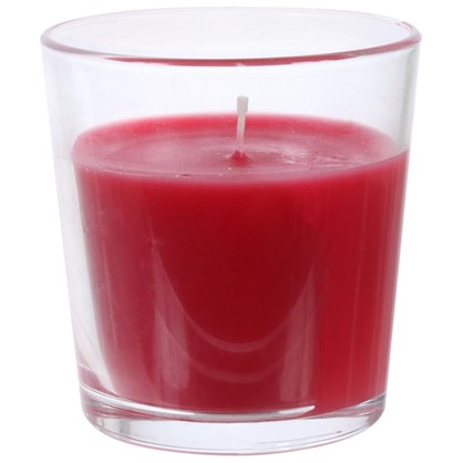 Свеча ароматизированная в стакане Клубника