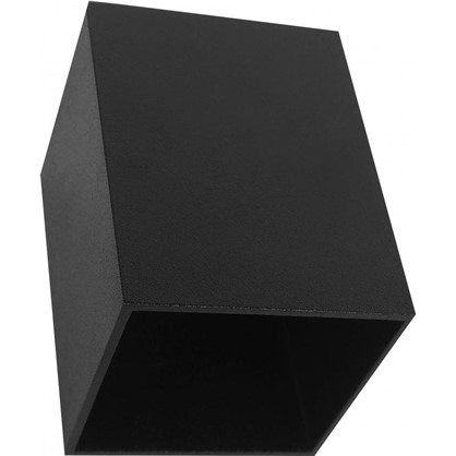 Накладной светильник квадратный цоколь GU10 8 см цвет черный
