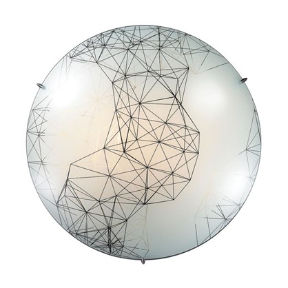 Светильник настенно-потолочный светодиодный Webi 28 Вт стекло